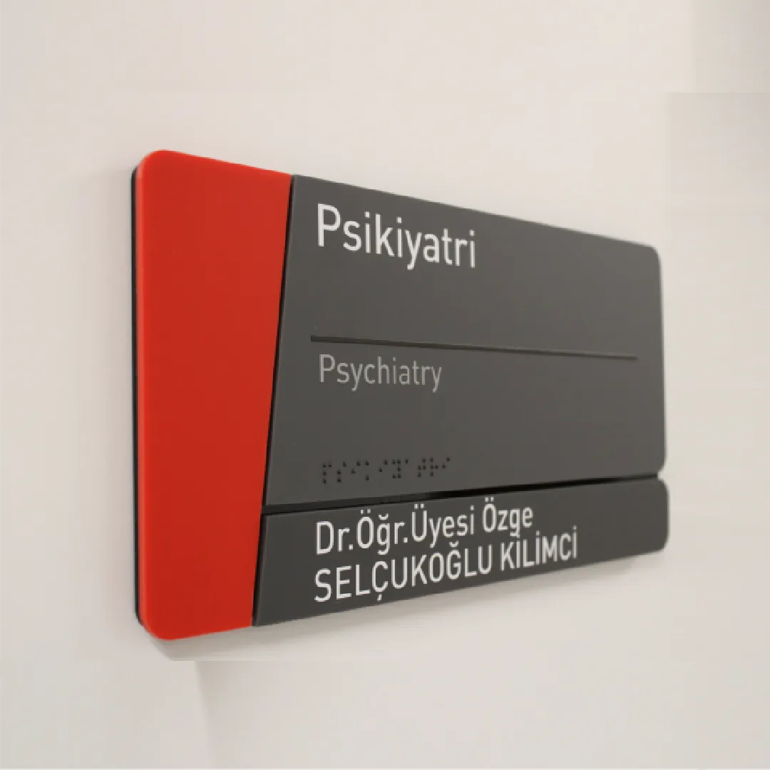 İsimlikli Kapı Tabelası