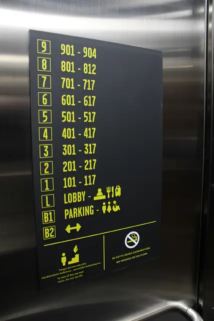 Elevator Directory Signs (Elevator Cabin Signage)