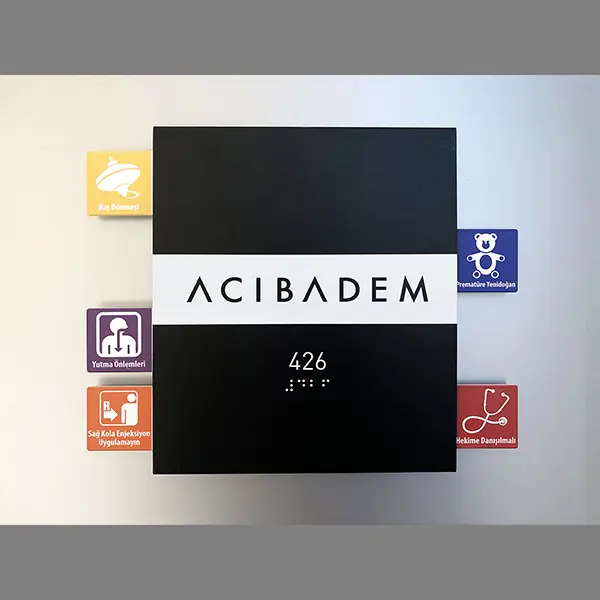 Patient Status Signs (Hospital Room Indicator Signs)