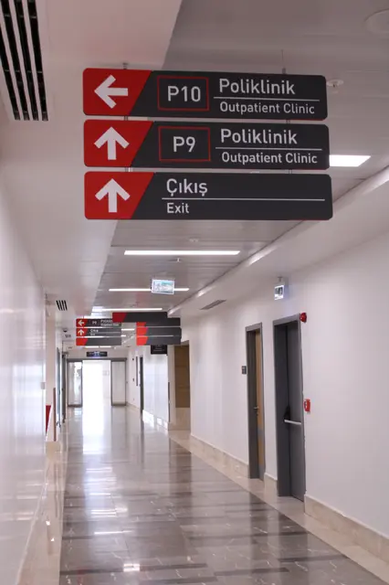 Suspended and Wall-Mounted Directional Signs