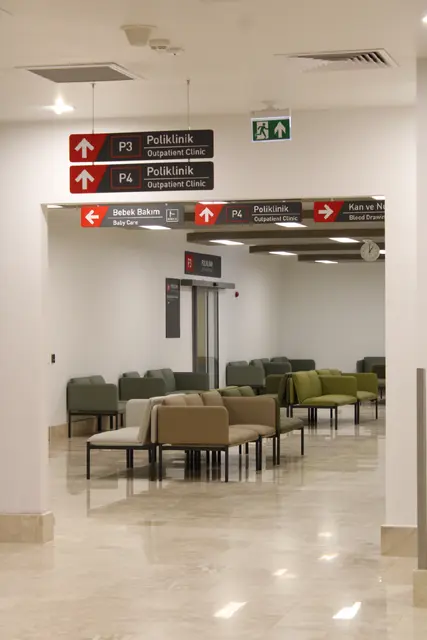 Suspended and Wall-Mounted Directional Signs
