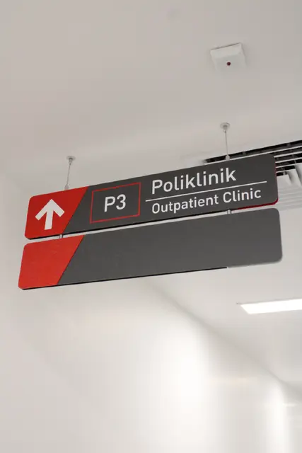 Suspended and Wall-Mounted Directional Signs