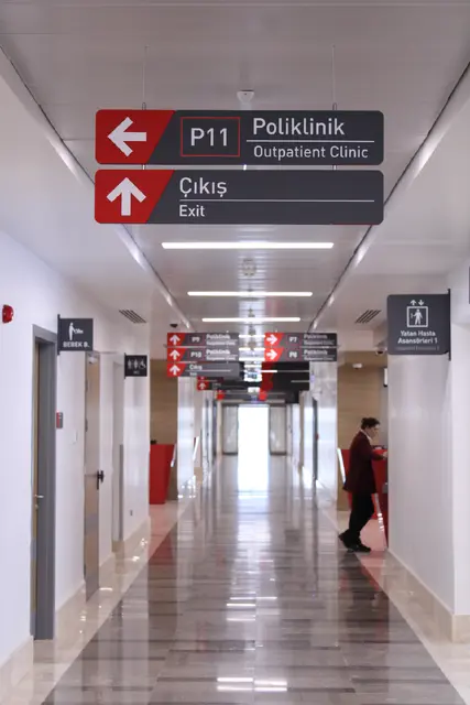 Suspended and Wall-Mounted Directional Signs