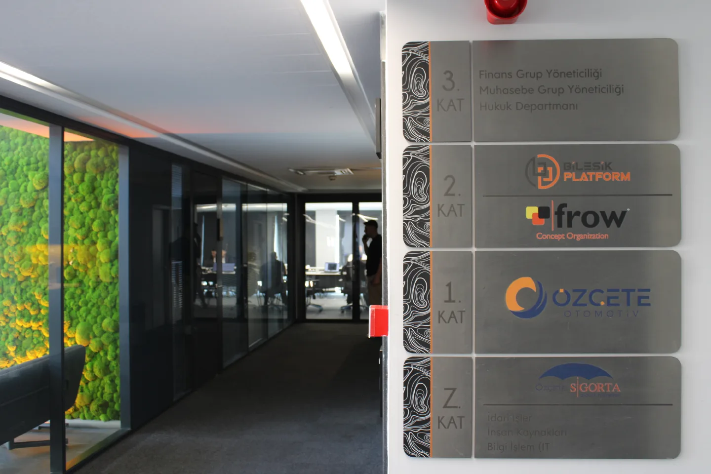 Ozcete Group Campus Interior & Exterior Architectural Wayfinding Pilon & Signage Systems Project