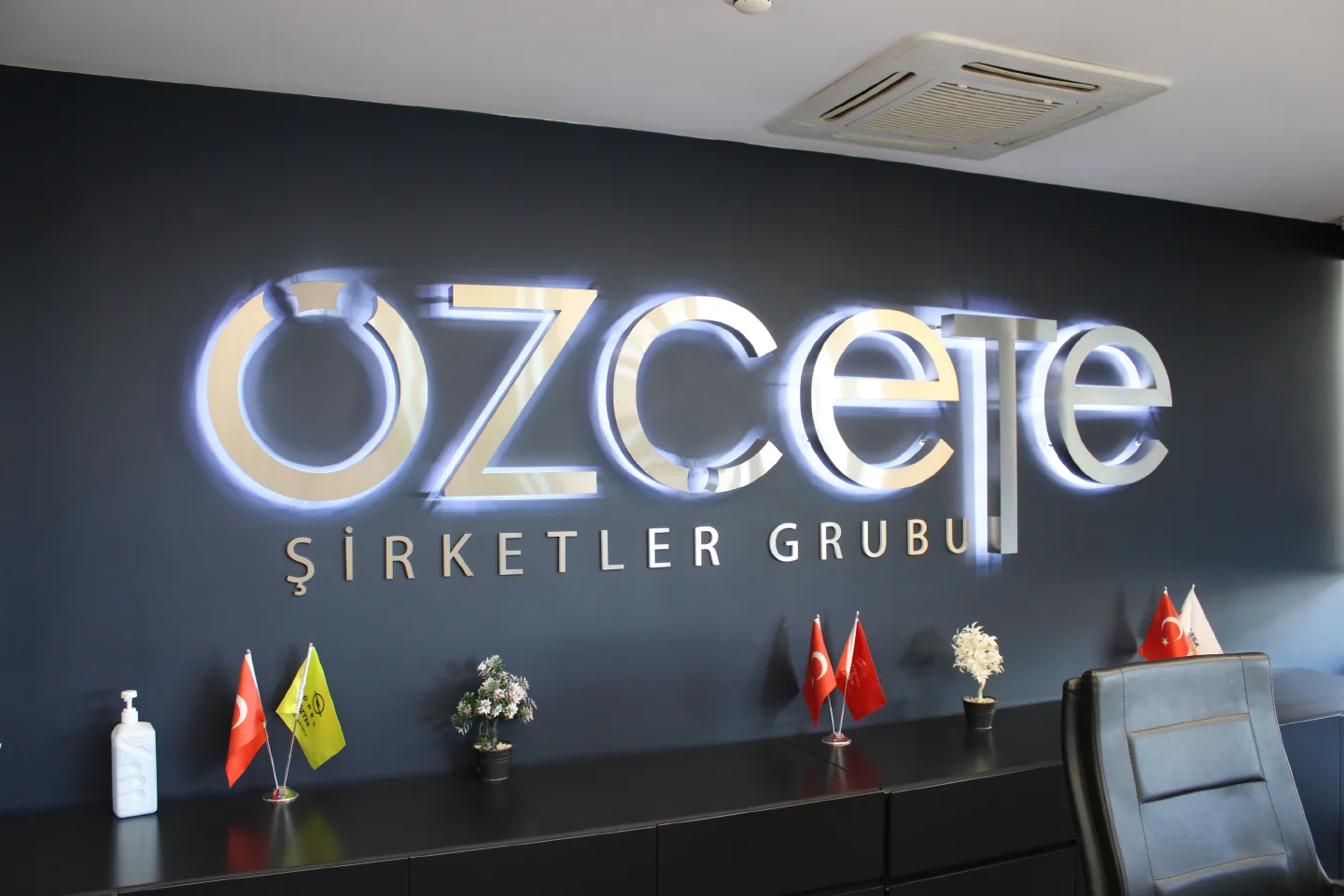 Ozcete Group Campus Interior & Exterior Architectural Wayfinding Pilon & Signage Systems Project
