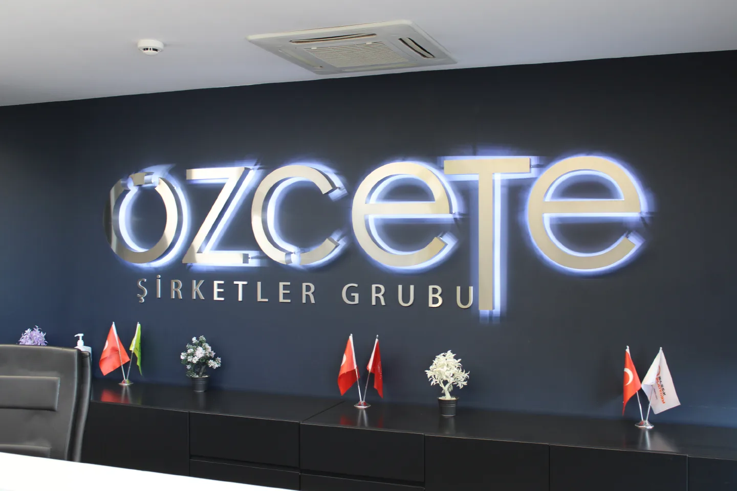 Ozcete Group Campus Interior & Exterior Architectural Wayfinding Pilon & Signage Systems Project